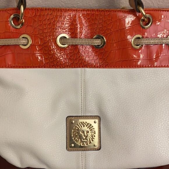 🎁Anne Klein Orange and White Tote 👜 - Picture 4 of 10